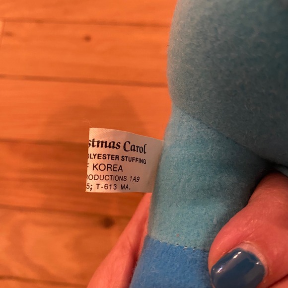 Vintage Disney Mickey's Christmas‎ Carol Minnie Mouse Plush Doll Blue Dress - Picture 2 of 5